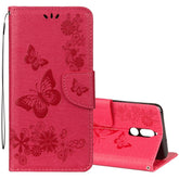 For Huawei  Mate 10 Lite Vintage Embossed Floral Butterfly Pattern Horizontal Flip Leather Case with Card Slot & Holder & Wallet & Lanyard